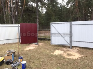 ворота из профнастила
