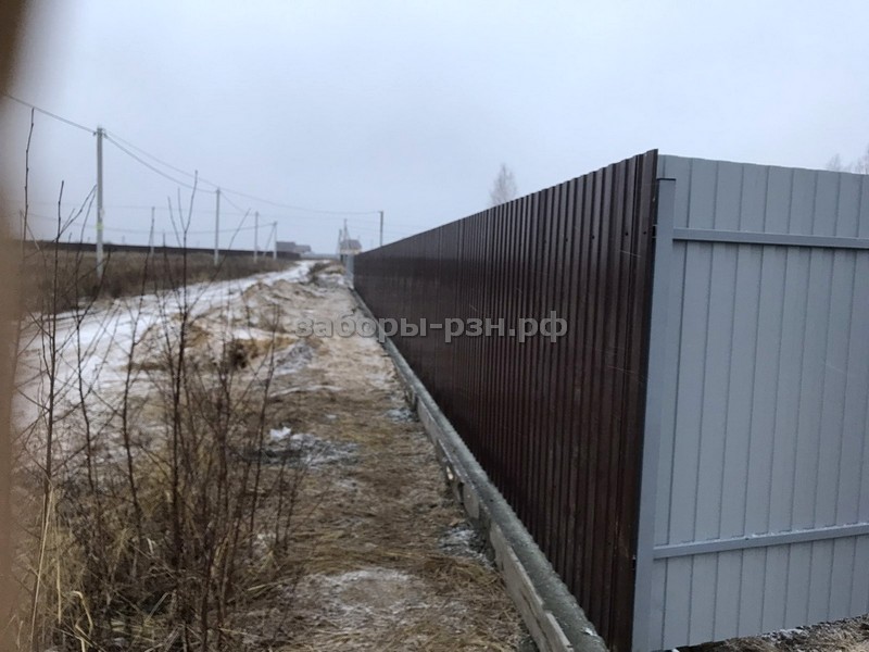 заборы из профлиста